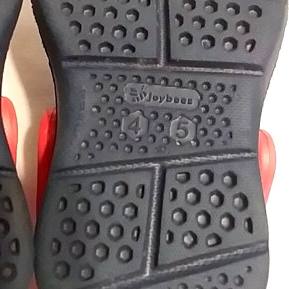 Joybees Harper Toddler Slip On Water Shoes Navy Pink ish Red Straps size 4 / 5 - Picture 10 of 12
